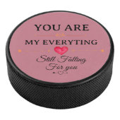 You Are My Everything – Romantic Love Quote Wall Eishockey Puck (3/4)