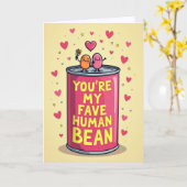 You Are My Fave Human Bean Card Karte (Gelbe Blume)