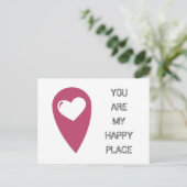 You are my happy place postkarte (Stehend Vorderseite)