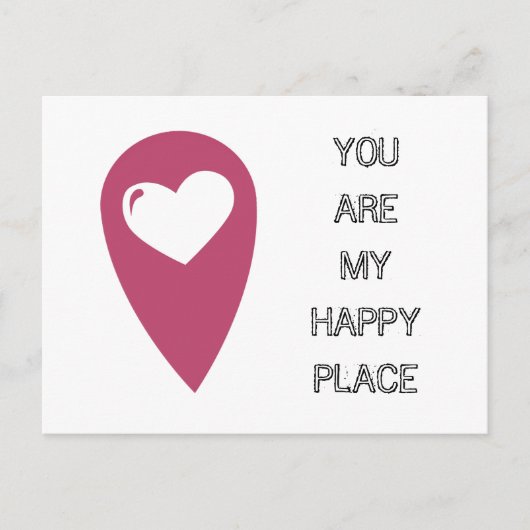 You are my happy place postkarte (Vorderseite)