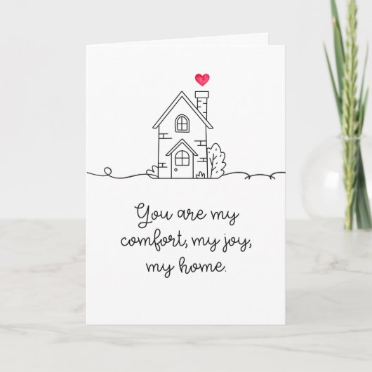 You Are My Home Folded Karte (Vorderseite)