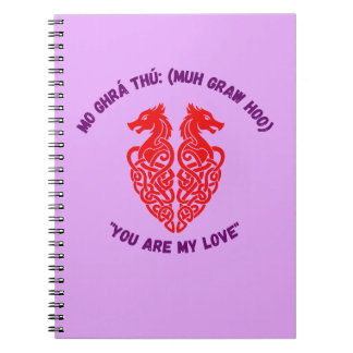 You Are My Love Spiral Journal Notizblock