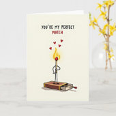 You Are My Perfect Match Card Karte (Gelbe Blume)