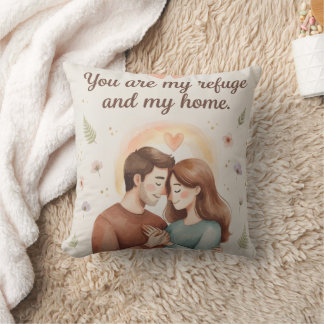 You Are My Refuge And My Home Throw Pillow | Roman Kissen