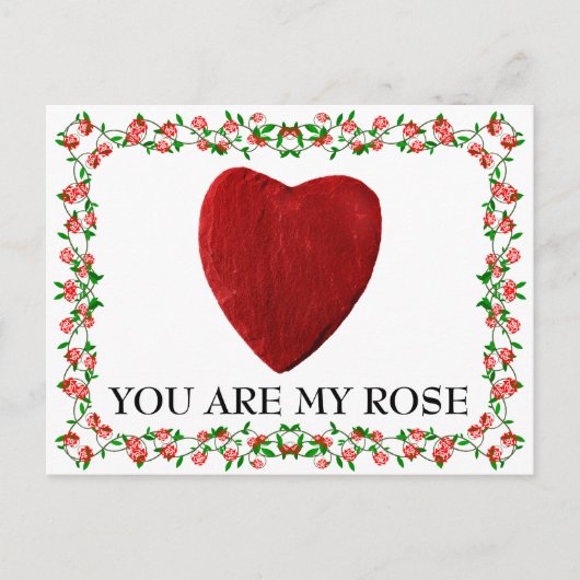 You are my rose postkarte (Vorderseite)