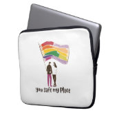 You Are My Safe Place – LGBTQ Pride Love Sticker Laptopschutzhülle (Vorderseite Links)