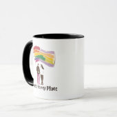 You Are My Safe Place – LGBTQ Pride Love Sticker Tasse (Vorderseite Links)