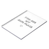 You Are My Safe Place Notebook Notizblock (Linke Seite)