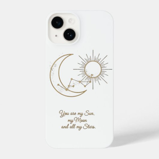 You are my Sun Moon and Stars Phone Case - Minimal iPhone Hülle (Rückseite)