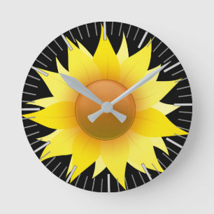 You Are My Sunflower Runde Wanduhr