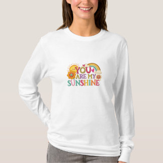 You Are My Sunshine Boho Typography Design | Color T-Shirt