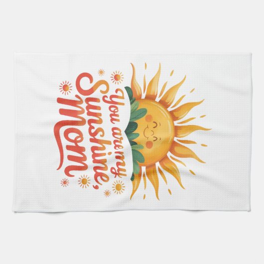  You are my Sunshine, Mom Geschirrtuch (Horizontal)
