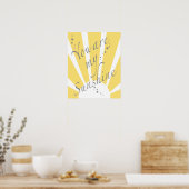 You are my sunshine poster (Küche)