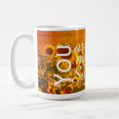 "You are my Sunshine" Sonnenblumenfeld Art Kaffeetasse (Links)