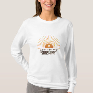 You Are My Sunshine Sunburst Design | Modern Boho T-Shirt