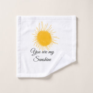 you are my sunshine yellow orange sun rays add nam waschlappen