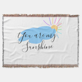 you are my sunshine yellow orange sun rays clouds decke