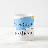 you are my sunshine yellow orange sun rays clouds kaffeetasse (Mittel)