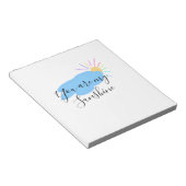 you are my sunshine yellow orange sun rays clouds notizblock (angewinkelt)