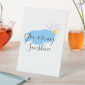 you are my sunshine yellow orange sun rays clouds sockelschild (In Situ)