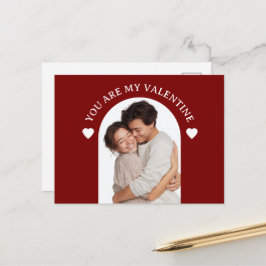 You Are My Valentine Custom Photo Card Postkarte
