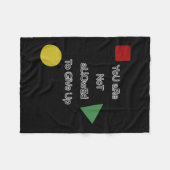 You Are Not Allowed To Give Up Motivation Fleecedecke (Vorderseite (Horizontal))