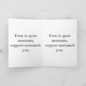 You Are Not Alone – Greeteng Card Template  Einladung (Innenseite)