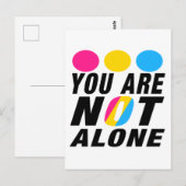 You are not alone  | Pansexual Pride  Postkarte (Vorne/Hinten)