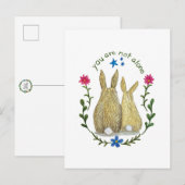 You Are Not Alone Postcard Feiertagspostkarte (Vorne/Hinten)