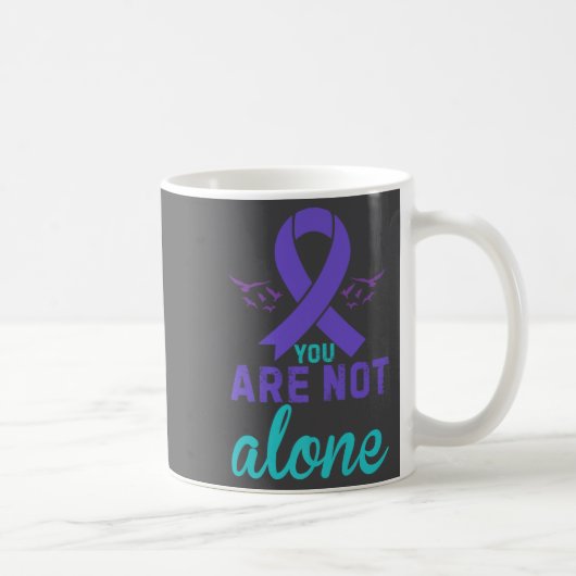You Are Not Alone Premium Kaffeetasse (Rechts)