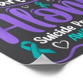 You Are Not Alone Suicide Prevention Awareness  Poster (Ecke)