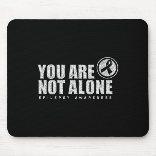 You Are Not Alone Wear Purple Day Epilepsy Awarene Mousepad (Vorne)