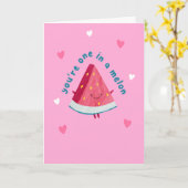 You are one in a Melon Birthday Karte (Gelbe Blume)