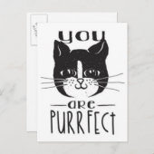 You Are Purrfect Postkarte (Vorne/Hinten)
