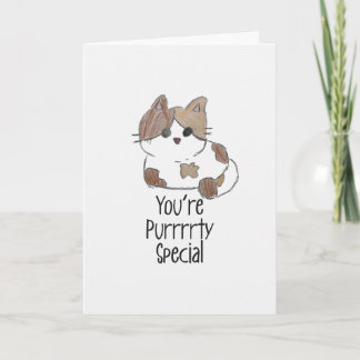 You are Purrrrty Special Cute Kitty Greeting Card Karte