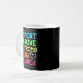 You Are Smart Brave Strong Kind Loved Motivation T Kaffeetasse (Vorderseite Links)