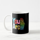 You Are Smart Brave Strong Kind Loved Motivation T Kaffeetasse (Links)