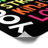 You Are Smart Brave Strong Kind Loved Motivation T Poster (Ecke)