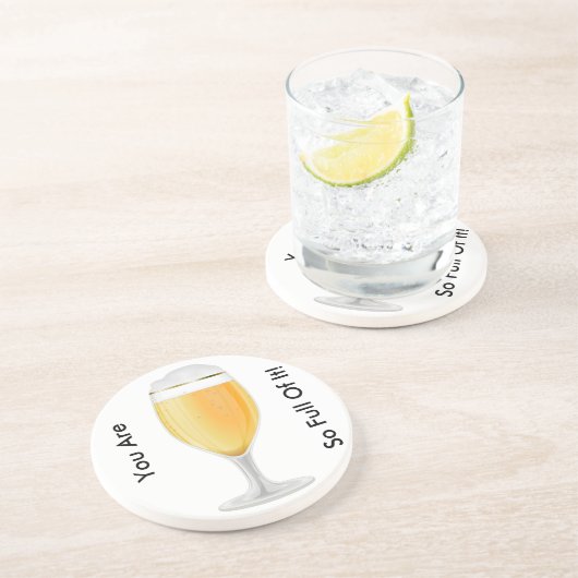 You Are So Full Of It Coaster Sandstein Untersetzer (Seite)