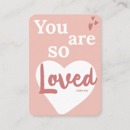 You Are So Loved Christian Valentine's Day Card Begleitkarte