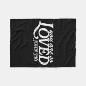 You Are So Loved Christian Verse Valentine's Day B Fleecedecke (Vorderseite (Horizontal))