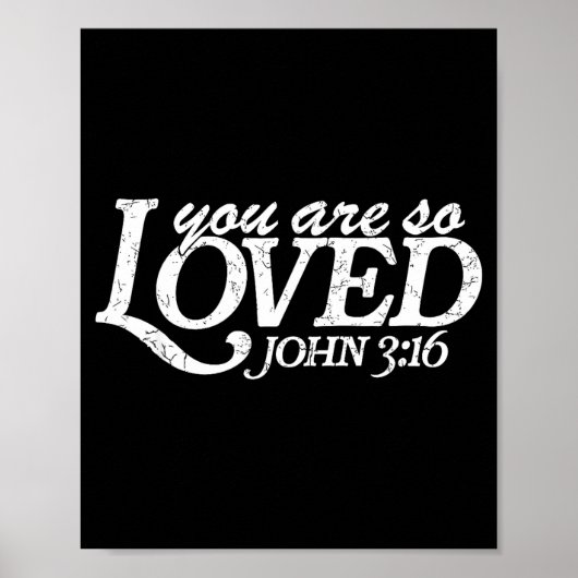 You Are So Loved Christian Verse Valentine's Day B Poster (Vorne)