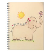 "You are so Loved" Elephant-Notebook Notizblock (Vorderseite)