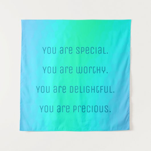 "You Are Special" Wandteppich (Vorderseite)