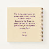 You Are Strong Lion Spiral Notebook Notizblock (Rückseite)