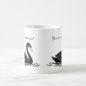 You are swanderful black swan Funny Goth Gift Kaffeetasse (Mittel)