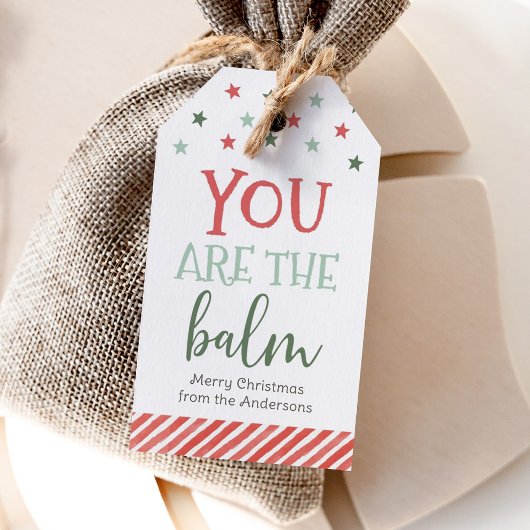 You Are The Balm Holiday Christmas Tag Geschenkanhänger