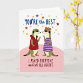 You Are The Best Appreciation Card Karte (Gelbe Blume)
