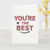 You Are The Best Card Karte (Gelbe Blume)
