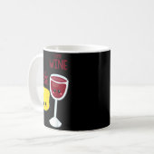 You Are The Cheese To My Wine Friend Valentine's D Kaffeetasse (Vorderseite Links)